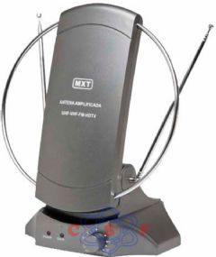 Antena MXT HDTV/VHF/UHF Interna Amplificada – MXT-029 Ganho 10 a 20DB