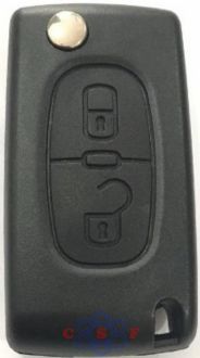 Capa Controle Telecomando Peugeot 307 Citroen 3 Botes Desenho.Cadeado 1 Aberto 1 Fechado
