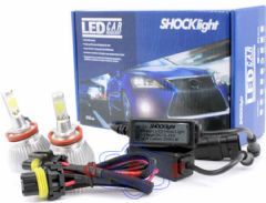 Kit Lâmpada Farol LED SHOCKlight H11 32W 12Va24V 6000K 2200 Lumem SLL-10011