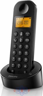Telefone sem fio Philips D1201B/BR DECT 6.0 com Identificador de Chamadas