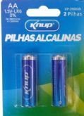 Pilha Alcalina AA Knup KP 2900 AA 1,5V Blister com 2 pçs