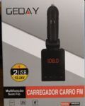 Modulador Transmissor FM Geday com Bluetooth entrada para Pen Drive Cartão SD