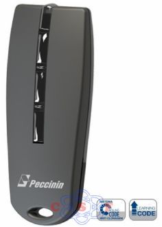 Controle Remoto Peccinin Digital DUO Rolling Code Learning Code 433MHz 2 Botes Habilita Porto Peccinin 1 Habilita Porto PPA Garem e Alarme Intelbras ETC.
