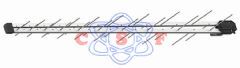 Antena Digital Super Log Proeletronic 38 Elementos 16 DB Banda Total PROHD 1300DB/10 Proeletronic Conector (F) na Dianteira