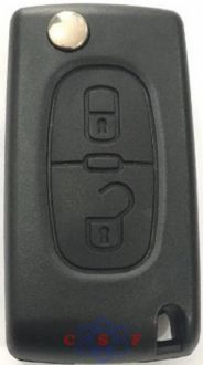 Capa Controle Telecomando Peugeot 307 Citroen 2 Botes Desenho.Cadeado 1 Aberto 1 Fechado