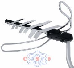 Antena Externa 3 em 1 VHF/UHF/HDTV Digital Aquário DTV 3000 Kit Completo