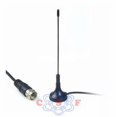 Antena Interna TV Digital Mini Exbom Base com imã cabo 1,5metros AN-S10