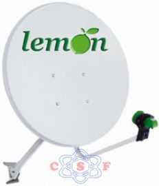 Antena Mini Parabólica de 60cm - Banda KU + LNB Simples Lemon