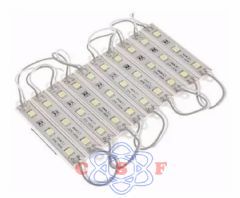 Barra de leds 80mm Com 3 Led's 5050 Branco Quente 12V