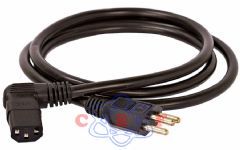 Cabo Força Tripolar 90º CPU PC TV Led e Lcd Monitor 1,5m