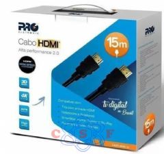 Cabo Hdmi Proeletronic 15 Metros CAHD 2000 4k 2.0 Ultra HD