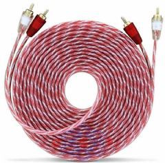 Cabo RCA 2+2 RCA 5Metros Stetsom Estereo Injetado Série Bronze