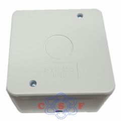 Caixa Plástica Organizadora Stilus Sobrepor Proteção dos Conectores Câmera 90x90x50 mm