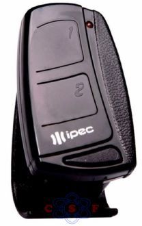 Controle Remoto Portão Transmissor TX Top IPEC RCG PPA Garen 4,33,92 Mhz Code Learn 2 Canais Clip de Fxação Preto
