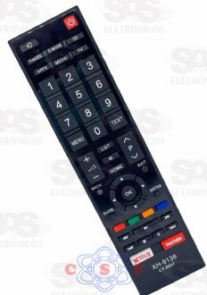 Controle Remoto Toshiba Smart 4K Netflix Youtube XH 9138