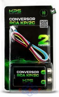 Conversor Adaptador Canal Fio para RCA KPS 2 canais com Remote