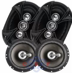 Kit Fácil Bravox Linha Black BK 2 Pçs TR 6"80w+2 Pçs 6x9 BK"110w Total 380W Rms