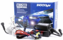 Kit Lâmpada Farol LED H27 32W 12Va24V 6000K 2200 Lumem HT-XLH27
