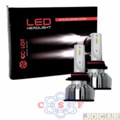 Kit Lmpada Farol Led R8 CC-LOT H1 com Canceler 35W 12V/24V 6500K 6000 Lumens