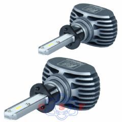 Kit Lâmpada Farol Led R8 Premium Crome H1 35W 12V/24V 6500K 8000 Lumens