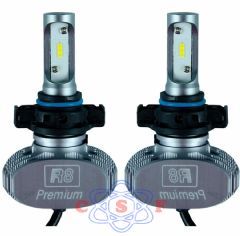 Kit Lâmpada Farol Led R8 Premium H1635W 12V/24V 6000K 8000 Lumens