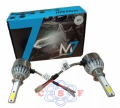 Kit Lâmpada Super Led M7 H1 6000 Lumens o par 50 Watts 6500k