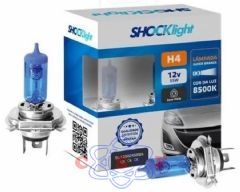 Lâmpada Automotiva Super Branca Shock Light H4 12V 60+55W