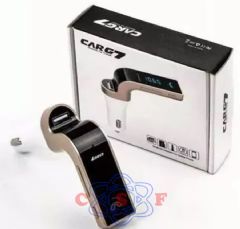 Modulador Transmissor FM CARG7 12V Entrada Cartão SD E PenDriver Bluetooth