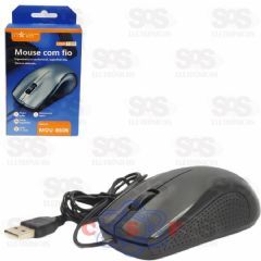 Mouse Óptico Com Fio 1.2M 1200 DPI Inova Prime MOU-8606