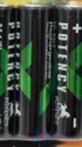 Pilha Potency Recaregavél Pequena AA 1,2 Volts 4800 Mha Kit 2 Peças
