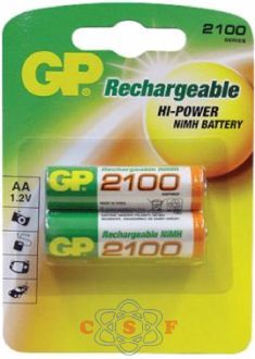 Pilha Recarregável GP 210AAHCB EU2 1,2v 2100mAh