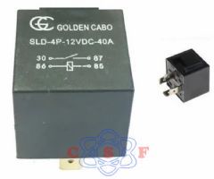 Relé Auxiliar GC 4 Terminais 12 Volts 40 Amperes