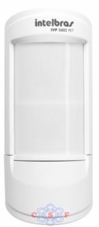 Sensor de Presença Infravermelho IVP 5002 PET Intelbras com Fio Passivo 2 níveis de sensibilidade Cobertura com ângulo de 110° Alcance de 12m PET 35 Kg