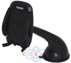 Suporte Veicular Celular Tomate com Trava Automatica com Aste Fixação Para Brisa