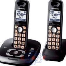Telefone sem fio Panasonic KX-TG4022 com Secretária Eletrônica e Viva Voz com um Ramal