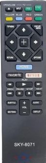 controle remoto tv led sony netflix sky-8071