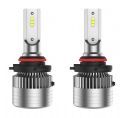 Kit Lmpada Farol Led R8 CC-LOT Ultra Slim H11 com Cambus 35W 12V/24V 6500K 4000 Lumens