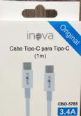 Cabo Tipo C + Tipo C inova para carregador e Transmisso de dados CBO-5786