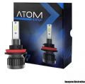 Kit Lmpada Farol Led R8 M7 Atom 9012 50W 12V a 24V Lumens 7400 par 6500K Menor Lmpada do Mercado