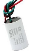 Capacitor para Ventilador 4uF x 6uF 250 VAC 50/60 HZ 3 Fios