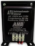Transformador de Voltagem Auto Trafo AMB ATU 2000 VA entra 127V sai 220V 220V para 127V Classe B