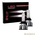 Kit Lmpada Farol Led R8 CC-LOT H4 com Canceler 35W 12V/24V 6500K 6000 Lumens