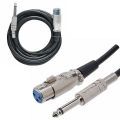 Cabo Microfone Conduti 10 Metros P 10 + XLR Cannon Femea