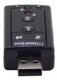 Adaptador Subistitui Placa Som Virtual Usb Channel 7.1 Canais Sound Driver