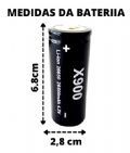 Bateria 4,2V para Lanterna Led X 26650 a 12000 mah
